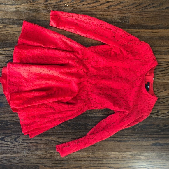 H&M red lace dress - Picture 7 of 7